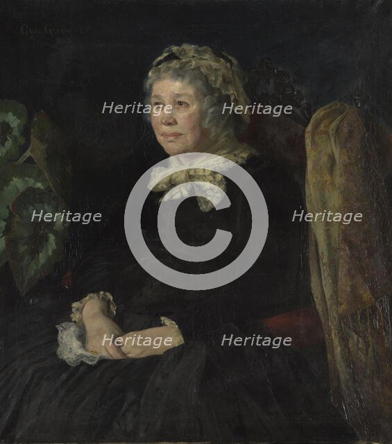 Portrait of an Old Woman, 1887. Creator: Gyda Gram.