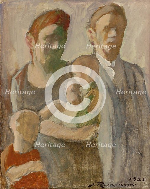 Family, 1921. Creator: Jalmari Ruokokoski.