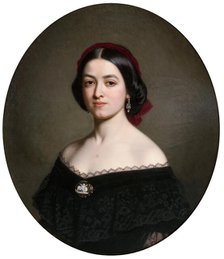 Unknown woman, 1859. Creator: Amalia Lindegren.