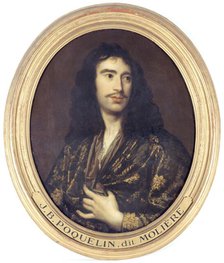 Portrait of Molière (1622-1673), dramatic author and actor, between 1801 and 1900. Creator: Unknown.