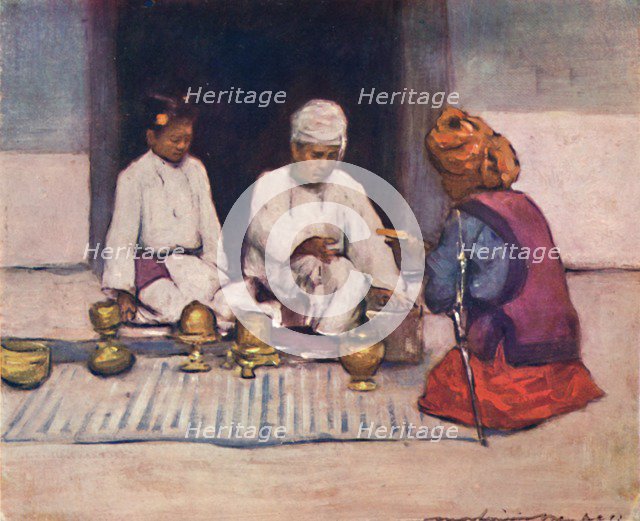 'A Shan Chief and his Wife', 1903. Artist: Mortimer L Menpes.