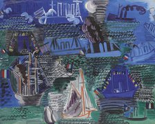 Bateaux (Boats), c1930. Creator: Dufy, Raoul (1877-1953).