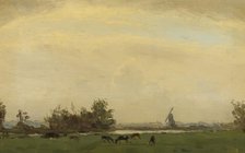Meadow Landscape on the Spaarne, 1890-1919. Creator: Gerrit Willem Dijsselhof.