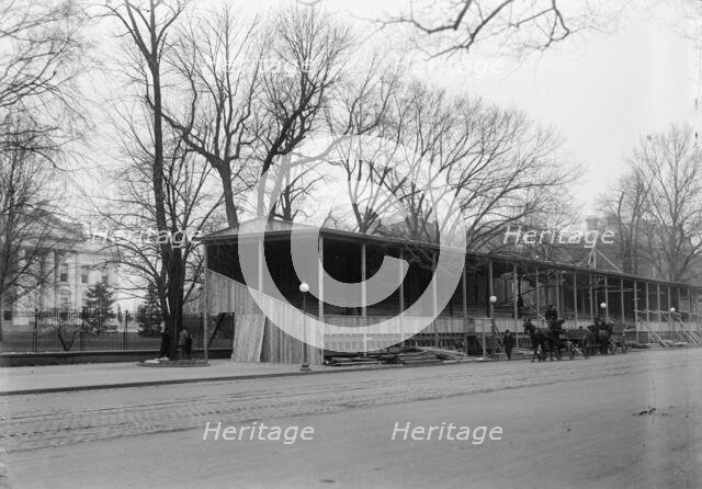 Inaugural Stands - Court of Honor Before White House, 1913. Creator: Harris & Ewing.