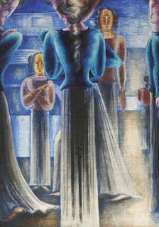 Group Of Blue Women, 1931. Creator: Schlemmer, Oskar (1888-1943).