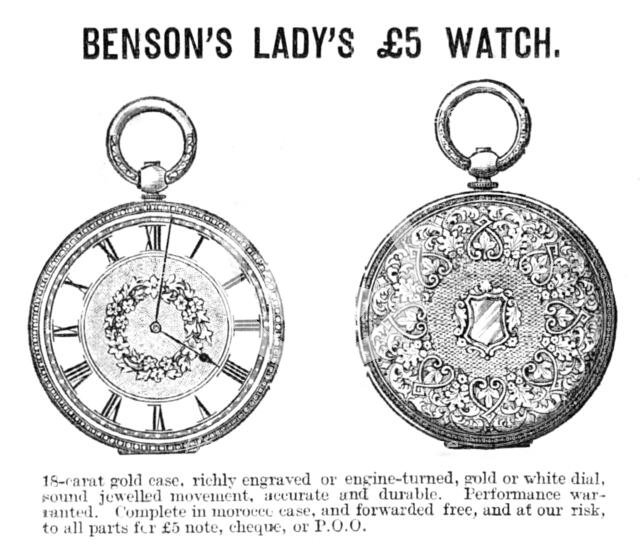 Benson's Lady's £5 Watch, 1883. Creator: Unknown.