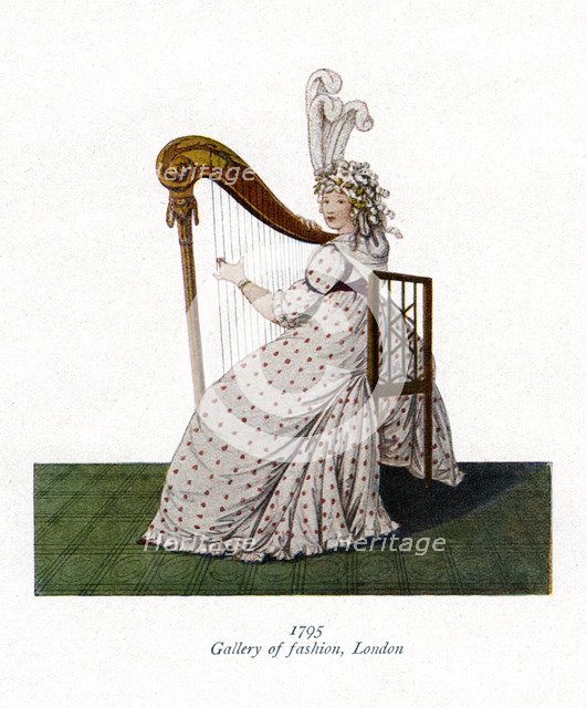 Gallery of fashion, London, 1795. Artist: Unknown