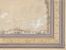 Design for Ceiling, second half 19th century. Creators: Jules-Edmond-Charles Lachaise, Eugène-Pierre Gourdet.