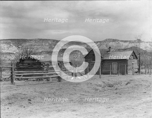 A home after the Utah pattern, Escalante, Utah, 1936. Creator: Dorothea Lange.
