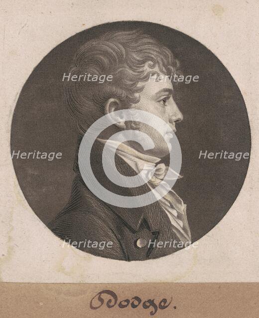 Dodge, 1804. Creator: Charles Balthazar Julien Févret de Saint-Mémin.