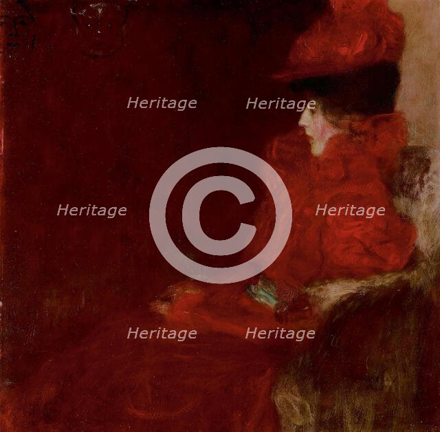 Dame im Fauteuil (Woman in Armchair), c1898. Creator: Klimt; Gustav (1862-1918).