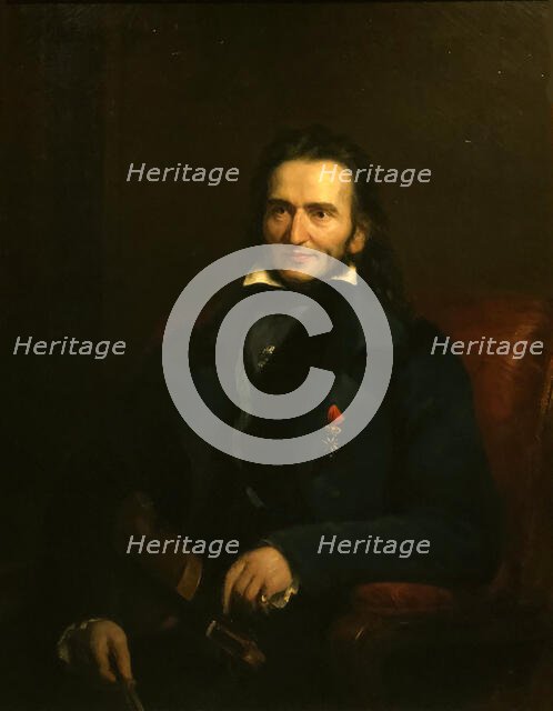 Portrait of Niccolò Paganini (1782-1840), 1834. Creator: Patten, George (1801-1865).