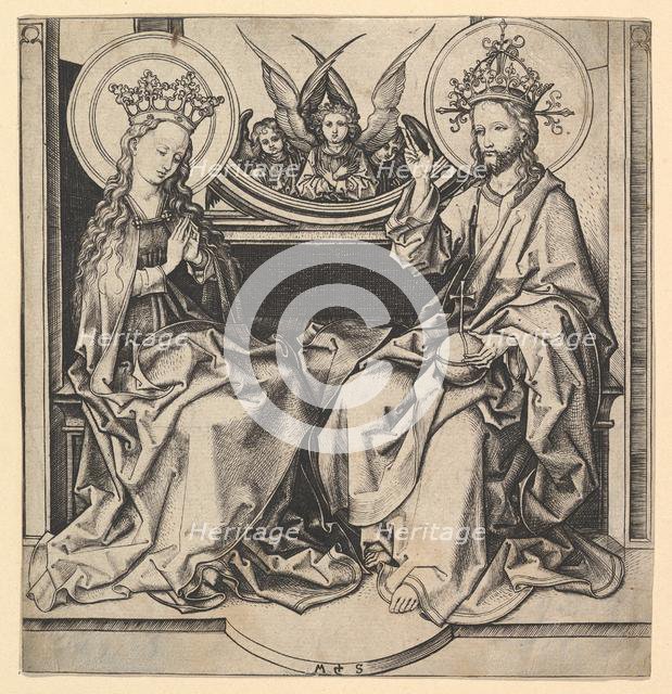 The Enthronement of the Virgin, ca. 1435-1491. Creator: Martin Schongauer.