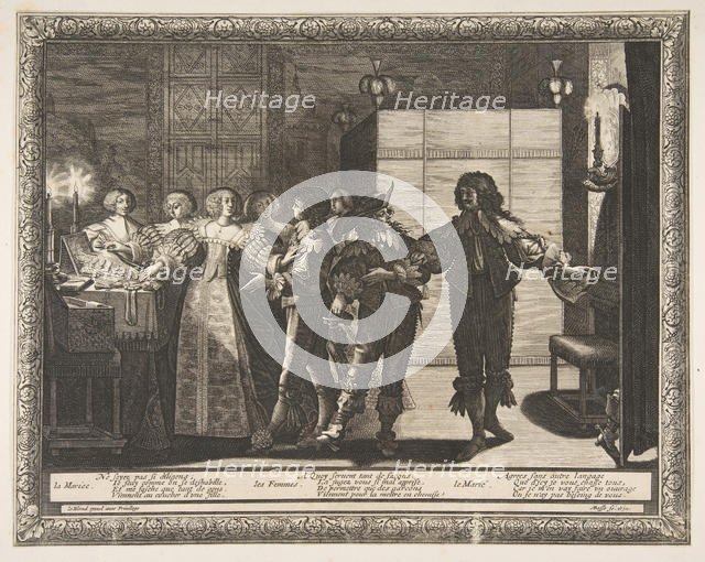 The Bride Taken Home (La Mariée reconduite chez elle), 1633. Creator: Abraham Bosse.