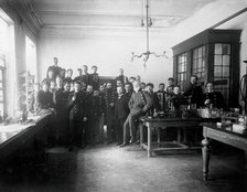 Interior of a physiology laboratory either at the Institute of Experimental Medicine or at..., 1904. Creator: Unknown.