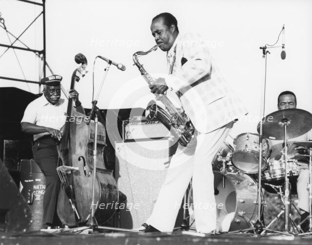 Buddy Tate and Gene Ramey, Capital Radio Jazz Festival, London, 1979. Creator: Brian Foskett.