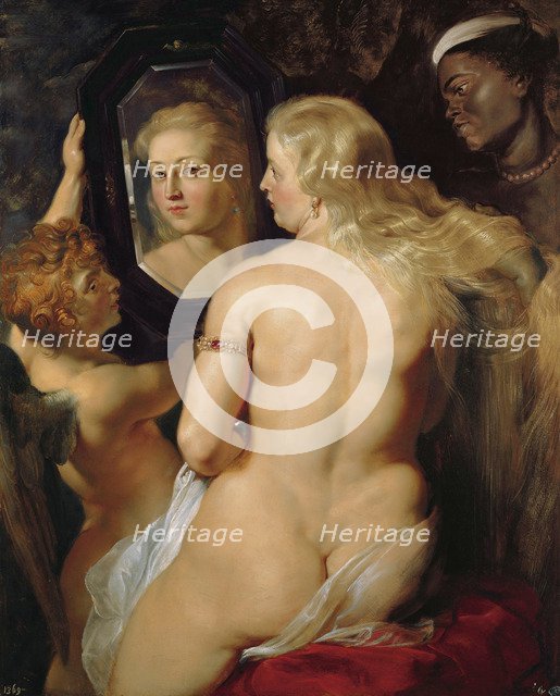 Venus at a Mirror. Artist: Rubens, Pieter Paul (1577-1640)