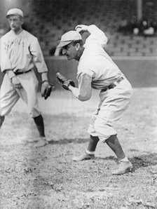 Bobby Wallace (with Ball In Hand), St. Louis Al (Baseball), 1913. Creator: Harris & Ewing.
