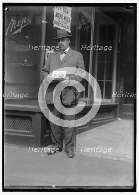 Blind man, between 1914 and 1918. Creator: Harris & Ewing.