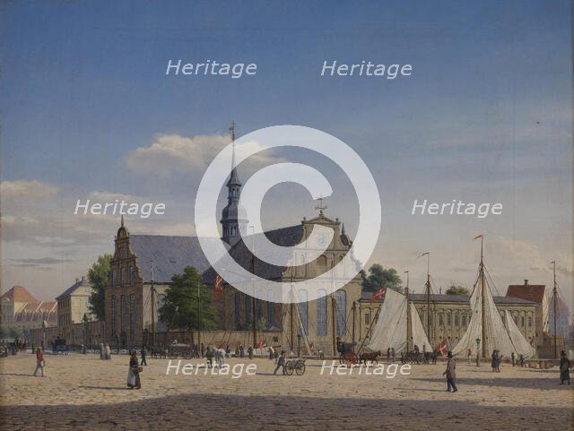 Party at Holmens Kirke, 1836-1890. Creator: Heinrich Hansen.