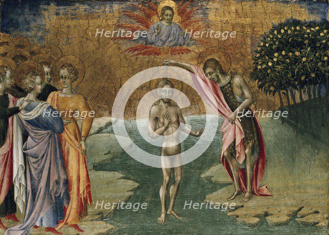 The Baptism of Christ, c1460. Artist: Giovanni di Paolo.