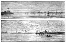 Erment, [near] Luxor; distant view of the Arabian Mountain Range, between Esneh and Edfou, 1883. Creator: Unknown.