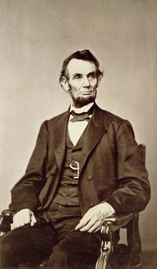 Abraham Lincoln, 16th President of the United States, 1860s. Artist: Unknown
