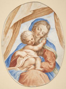 Madonna and Child - Copy from an Italian Painting, before April 10, 1891. Creator: Teofil Lenartowicz.