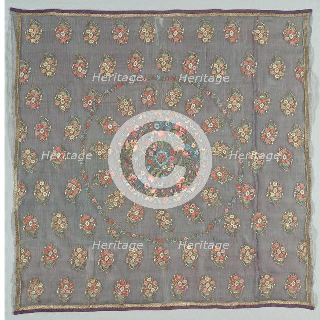 Turban cover, 1700s-early 1800s. Creator: Unknown.