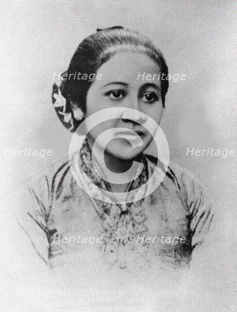 Portrait of Raden Adjeng Kartini (1879-1904), c. 1890. Creator: Anonymous.