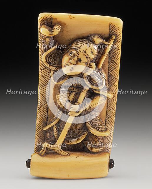 Bishamonten in Scroll, 18th century. Creator: Juhosai Tsunemasa.