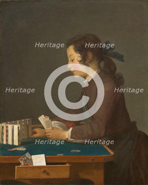 The House of Cards, probably 1737. Creator: Jean-Simeon Chardin.