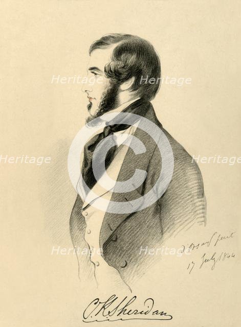 'Charles K. Sheridan', 1844. Creator: Richard James Lane.