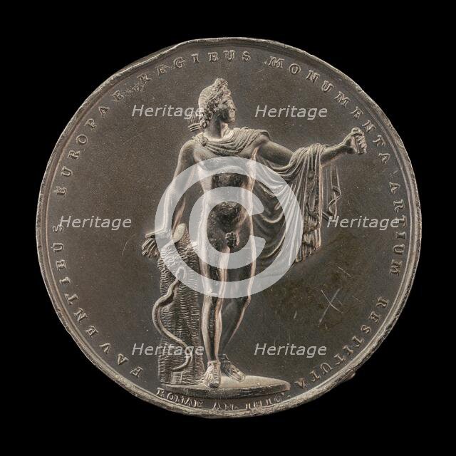 Apollo Belvedere [reverse], 1816. Creator: Stefano Passamonti.