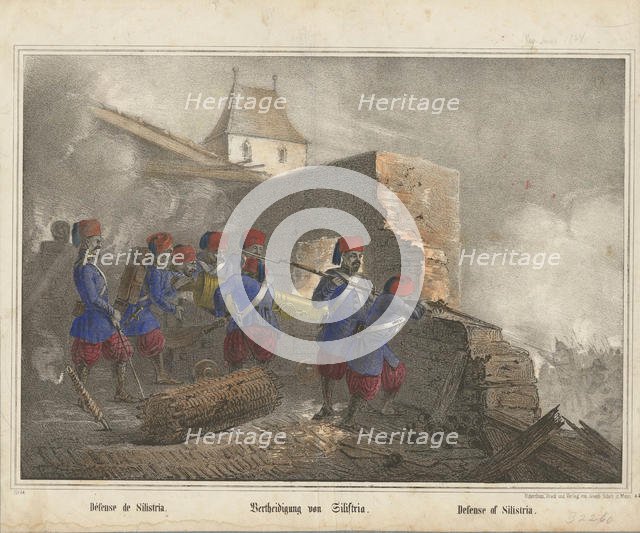 The Siege of Silistra, 1854. Artist: Scholz, Joseph (active 19th century)