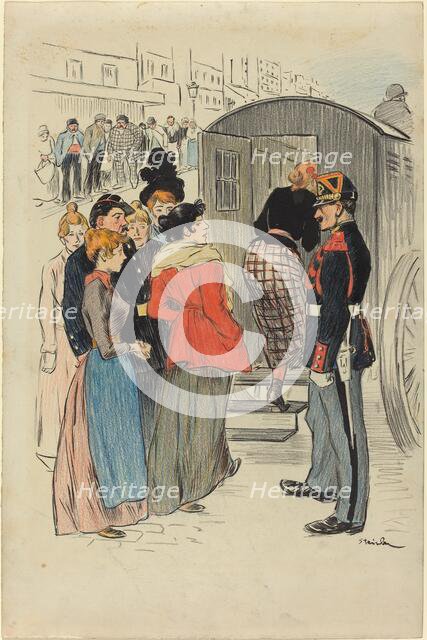 La Rafle, 1893. Creator: Theophile Alexandre Steinlen.