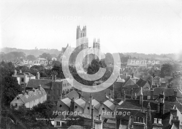 Canterbury Cathedral, Canterbury, Kent, 1890-1910. Artist: Unknown