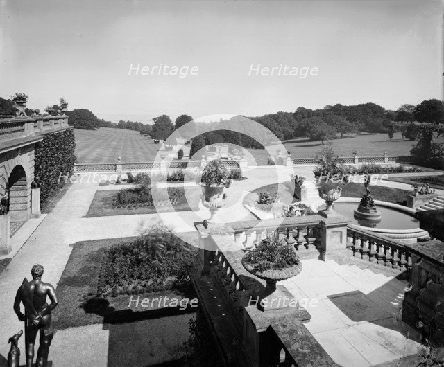 The lower terrace, Osborne House, Isle of Wight, 1880s. Artist: Alfred Newton & Sons