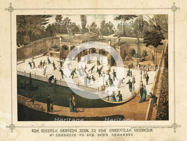 The Marble Skating Rink in the Granville Gardens, St Lawrence-on-Sea, near Ramsgate, c1882.  Creator: Unknown.