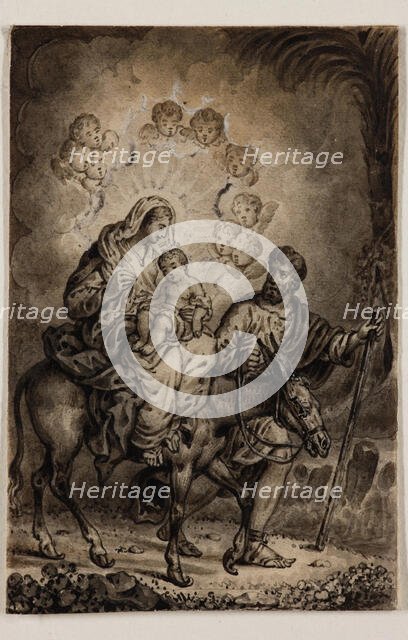 Flight into Egypt, early 19th century. Creator: Alexandre Joseph Desenne.