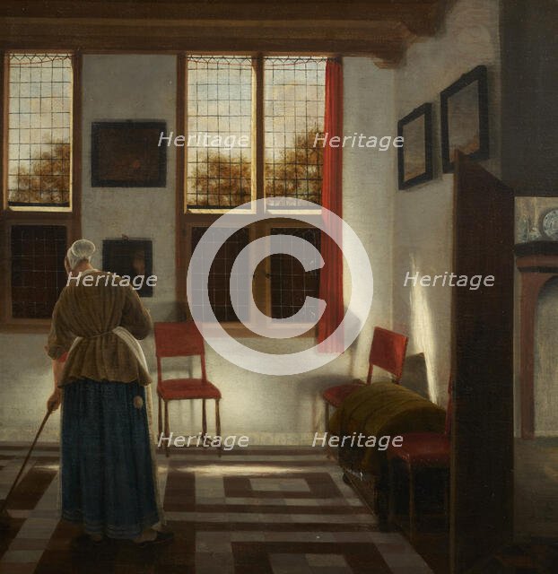 The sweeper, c.1670. Creator: Pieter Janssens Elinga.