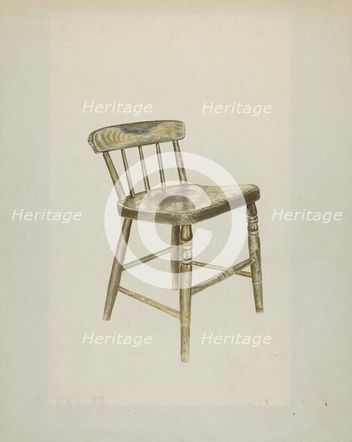 Shaker Dining Chair, 1935/1942. Creator: John Davis.