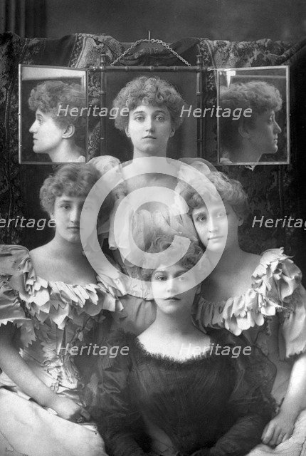 The Dene sisters, 1893.Artist: W&D Downey