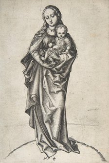 Virgin and Child with an Apple, ca. 1475., ca. 1475. Creator: Martin Schongauer.