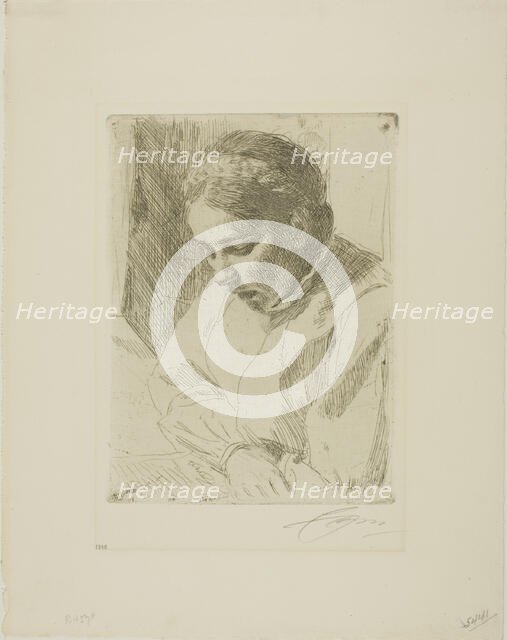 At Prayer, 1911 or 1912. Creator: Anders Leonard Zorn.