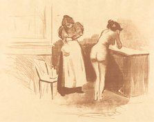 The Massage with Coarse Hair Glove, 1895. Creator: Jean Louis Forain.