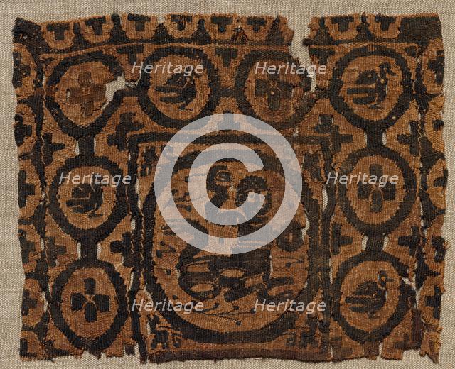 Fragmentary Segmentum from a Tunic, 500s - 600s. Creator: Unknown.