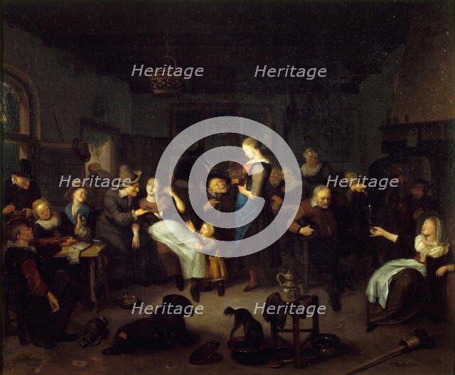 Interior of the cabaret, between 1670 and 1702. Creator: Richard Brakenburgh.