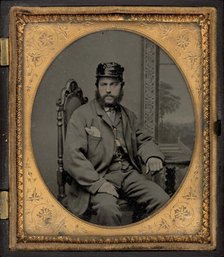 Portrait of a Soldier, 1860s. Creator: Unknown.