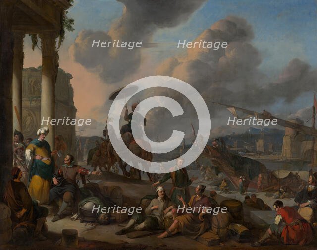 Harbour on the Mediterranean. Creator: Johannes Lingelbach.